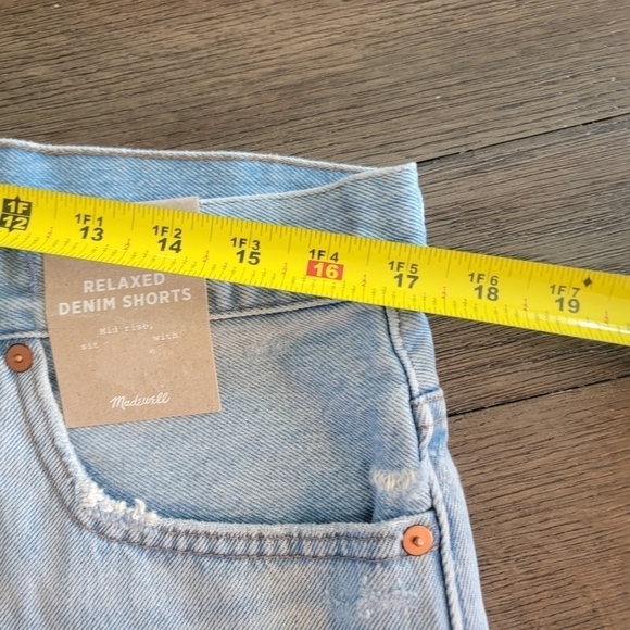 NWT Madewell Relaxed Fit Denim Shorts 30 - Picture 7 of 10